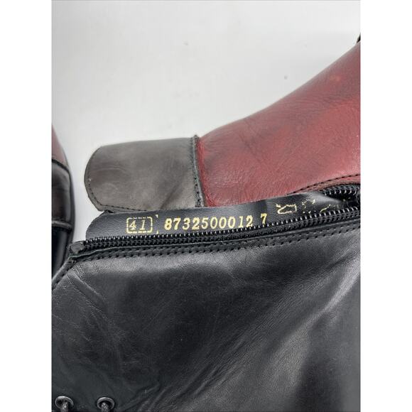 Remonte Dorndorf Lace Back Zip Ankle Boots Black Grey Red Wine Size 41 EU - Picture 9 of 10
